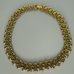 Vintage gold tone Napier chain link style necklace